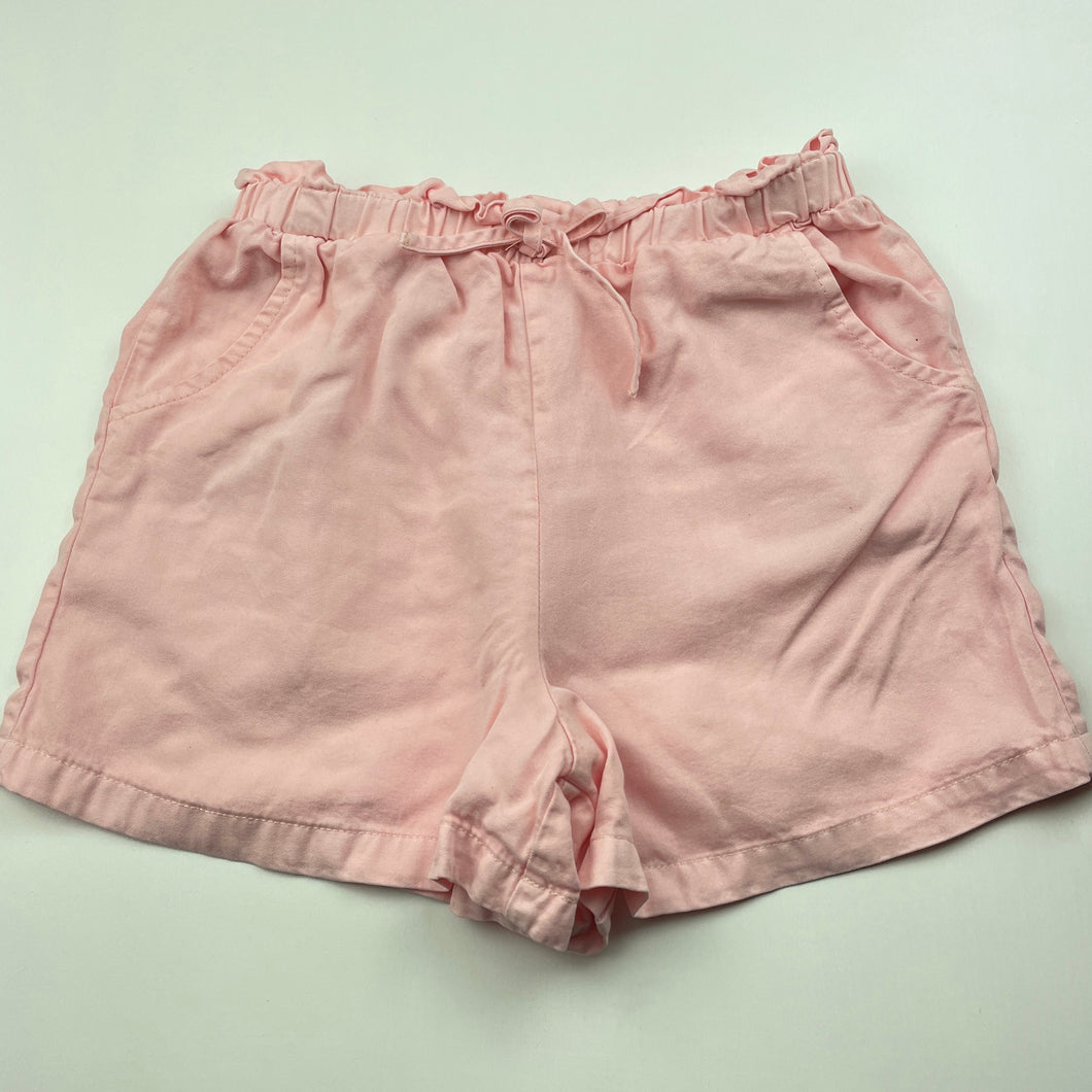 Girls Seed, pink lyocell shorts, elasticated, EUC, size 8,  
