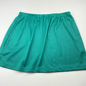 Girls Tia Sport, green sports skirt, elasticated, L: 37cm, GUC, size 14,  