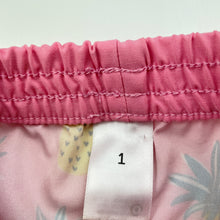 Load image into Gallery viewer, Girls Target, lightweight stretch board shorts, elasticated, GUC, size 1,  