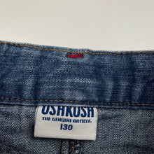 Load image into Gallery viewer, Girls Osh Kosh, embrodiered denim skirt, adjustable, L: 33cm, GUC, size 8,  