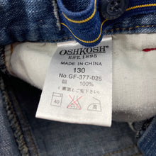 Load image into Gallery viewer, Girls Osh Kosh, embrodiered denim skirt, adjustable, L: 33cm, GUC, size 8,  