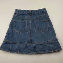 Load image into Gallery viewer, Girls Osh Kosh, embrodiered denim skirt, adjustable, L: 33cm, GUC, size 8,  