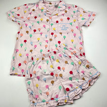 Load image into Gallery viewer, Girls Cotton On, lightweight cotton Christmas pyjamas, light mark on front, FUC, size 8,  