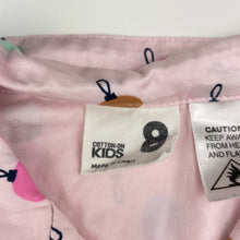 Load image into Gallery viewer, Girls Cotton On, lightweight cotton Christmas pyjamas, light mark on front, FUC, size 8,  
