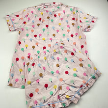 Load image into Gallery viewer, Girls Cotton On, lightweight cotton Christmas pyjamas, light mark on front, FUC, size 8,  