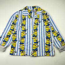 Load image into Gallery viewer, Boys Peter Alexander, Minions long sleeve pyjama top, wash fade &amp; marks, FUC, size 6,  