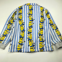 Load image into Gallery viewer, Boys Peter Alexander, Minions long sleeve pyjama top, wash fade &amp; marks, FUC, size 6,  