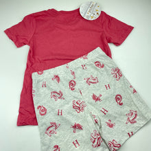 Load image into Gallery viewer, unisex Harry Potter, Hogwarts cotton pyjama top &amp; shorts, NEW, size 7,  