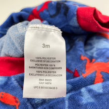 Load image into Gallery viewer, Boys Carters, soft velour coverall / romper, dragons, GUC, size 3 months,  