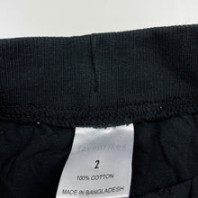 Load image into Gallery viewer, Girls Favourites, black cotton shorts, elasticated, EUC, size 2,  