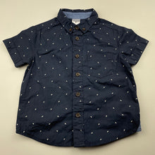 Load image into Gallery viewer, Boys Target, navy cotton short sleeve shirt, GUC, size 1,  