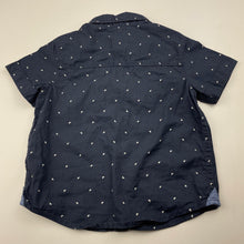 Load image into Gallery viewer, Boys Target, navy cotton short sleeve shirt, GUC, size 1,  