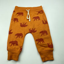 Load image into Gallery viewer, Boys Baby Berry, orange fleece lined pants, elasticated, EUC, size 0,  