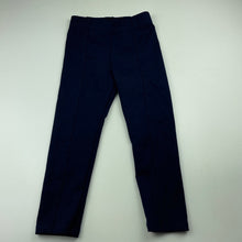Load image into Gallery viewer, Girls Anko, navy stretchy pants, elasticated, Inside leg: 37cm, EUC, size 4,  