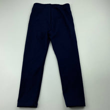 Load image into Gallery viewer, Girls Anko, navy stretchy pants, elasticated, Inside leg: 37cm, EUC, size 4,  