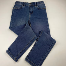 Load image into Gallery viewer, Boys Breakers, blue stretch denim jeans, adjustable, Inside leg: 54cm, EUC, size 7,  