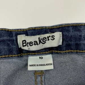 Girls Breakers, lightweight stretchy denim jeans, adjustable, Inside leg: 63cm, GUC, size 10,  