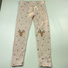 Load image into Gallery viewer, Girls Target, stretchy Christmas leggings, Inside leg: 41cm, GUC, size 5,  