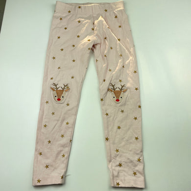 Girls Target, stretchy Christmas leggings, Inside leg: 41cm, GUC, size 5,  