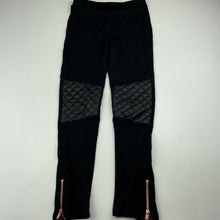 Load image into Gallery viewer, Girls Target, black stretchy pants, elasticated, Inside leg: 50cm, EUC, size 7,  