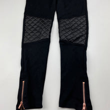 Load image into Gallery viewer, Girls Target, black stretchy pants, elasticated, Inside leg: 50cm, EUC, size 7,  