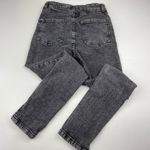 Load image into Gallery viewer, Girls 1964 Denim Co, distressed stretch denim jeans, W: 28cm across, Inside leg: 55cm, GUC, size 10,  