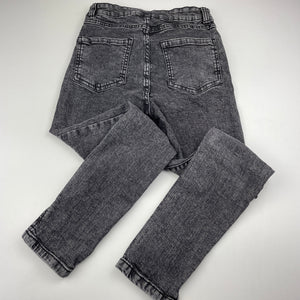 Girls 1964 Denim Co, distressed stretch denim jeans, W: 28cm across, Inside leg: 55cm, GUC, size 10,  