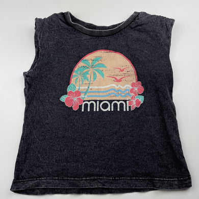 Girls Anko, sleeveless cotton top, shoulder pads, GUC, size 3,  