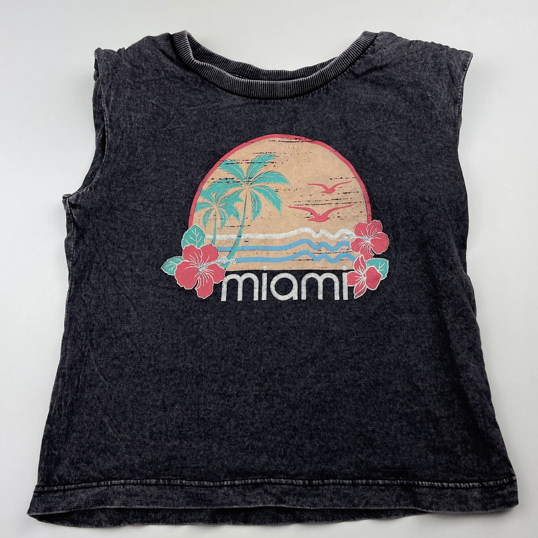 Girls Anko, sleeveless cotton top, shoulder pads, GUC, size 3,  