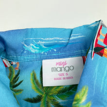 Load image into Gallery viewer, Girls Mango, Christmas cotton tie front shirt top, EUC, size 5,  