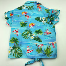 Load image into Gallery viewer, Girls Mango, Christmas cotton tie front shirt top, EUC, size 5,  