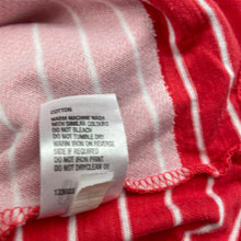 Load image into Gallery viewer, Girls H&amp;T, red &amp; white stripe cotton top, GUC, size 5,  