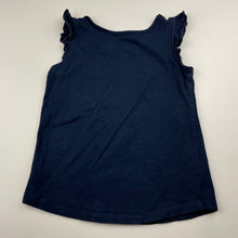 Load image into Gallery viewer, Girls Anko, navy cotton Christmas top, GUC, size 5,  
