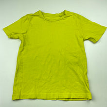 Load image into Gallery viewer, unisex Favourites, yellow organic cotton t-shirt / top, EUC, size 5,  