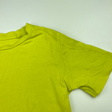 Load image into Gallery viewer, unisex Favourites, yellow organic cotton t-shirt / top, EUC, size 5,  