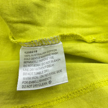 Load image into Gallery viewer, unisex Favourites, yellow organic cotton t-shirt / top, EUC, size 5,  