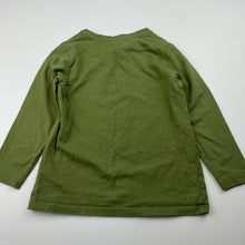 Load image into Gallery viewer, Boys Anko, green cotton long sleeve t-shirt / top, GUC, size 3,  