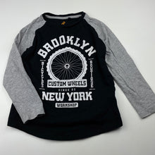 Load image into Gallery viewer, Boys Tilt, black &amp; grey long sleeve t-shirt / top, GUC, size 4,  