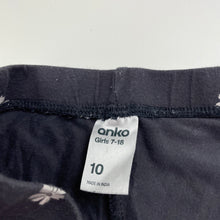 Load image into Gallery viewer, Girls Anko, grey floral bike shorts, elasticated, FUC, size 10,  