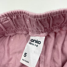 Load image into Gallery viewer, Girls Anko, pink cotton shorts, elasticated, EUC, size 5,  