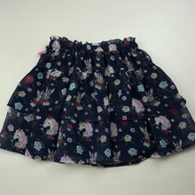 Load image into Gallery viewer, Girls Tutus &amp; Tambourines, lined lightweight skirt, elasticated, L: 31cm, FUC, size 4,  