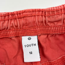 Load image into Gallery viewer, Boys Target, orange stretch cotton shorts, elasticated, GUC, size 12,  