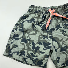 Load image into Gallery viewer, Boys Tilt, camo print lightweight board shorts, elasticated, GUC, size 5,  