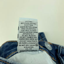 Load image into Gallery viewer, unisex Target, blue stretch denim jean shorts, adjustable, GUC, size 7,  