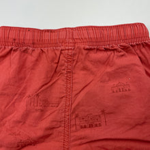 Load image into Gallery viewer, Boys orange, lightweight cotton shorts, elasticated, W: 25cm across, FUC, size 4,  