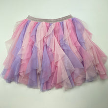 Load image into Gallery viewer, Girls Target, cotton lined tulle party skirt, elasticated, L: 32cm, EUC, size 4,  