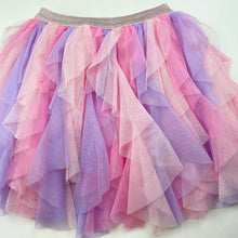 Load image into Gallery viewer, Girls Target, cotton lined tulle party skirt, elasticated, L: 32cm, EUC, size 4,  