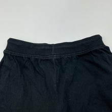 Load image into Gallery viewer, Boys black, cotton shorts, elasticated, W: 25cm across, FUC, size 4,  