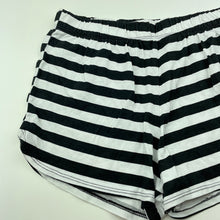 Load image into Gallery viewer, Girls Emerson, black &amp; white cotton pyjama shorts, GUC, size 8,  