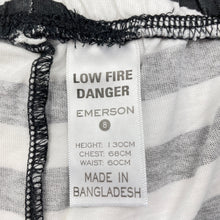 Load image into Gallery viewer, Girls Emerson, black &amp; white cotton pyjama shorts, GUC, size 8,  